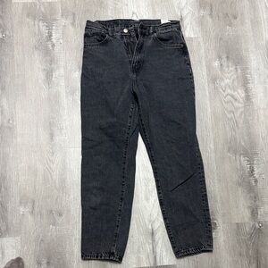 Dr Denim Classic Black High-Waist Mom Jeans